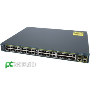 Cisco Catalyst WS-C2960-48PST-L red Gigabit gestionado de 48 Puertos Switch Poe