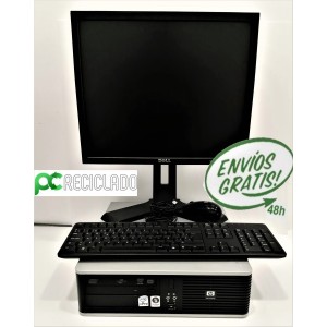 Ordenador completo - Equipo (HP DC7900) + Monitor 19" (Dell DELLE190SF) + TECLADO + RATÓN