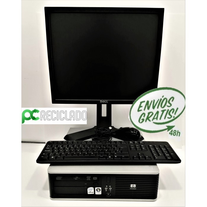 Ordenador completo - Equipo (HP DC7900) + Monitor Dell 17" + TECLADO + RATÓN
