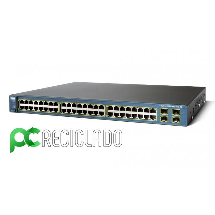 Cisco C3560 "WS-C3560-48PS-S" 48 Ports 10/100 PoE + 4 SFP