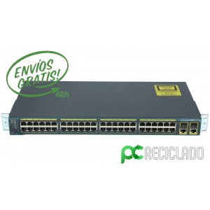 Cisco Catalyst 2960 (WS-C2960-48TC-L) 48 Puertos